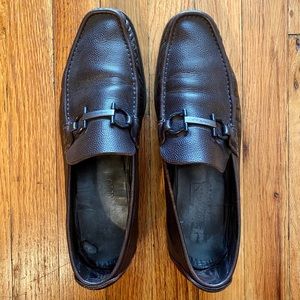 Salvatore Ferragamo Men’s Pebbled Leather Loafer